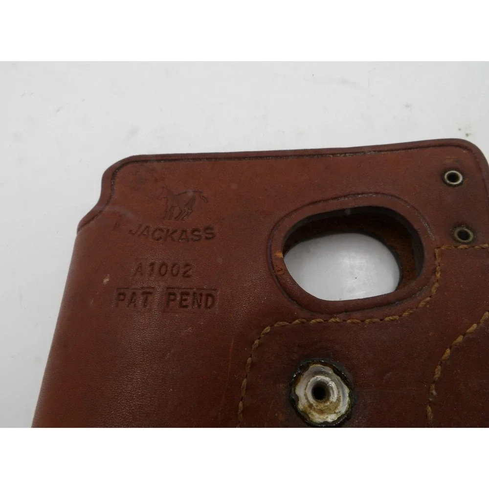 Vintage Jackass A1002 Brown Leather Wallet Holster for Beretta Model 950 Jetfire